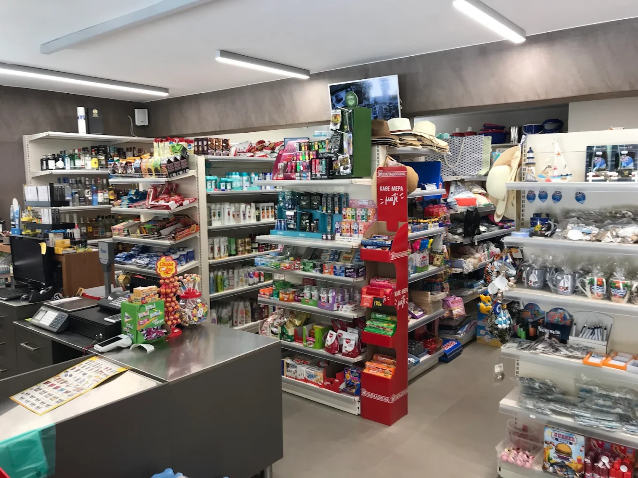 Inside the market area